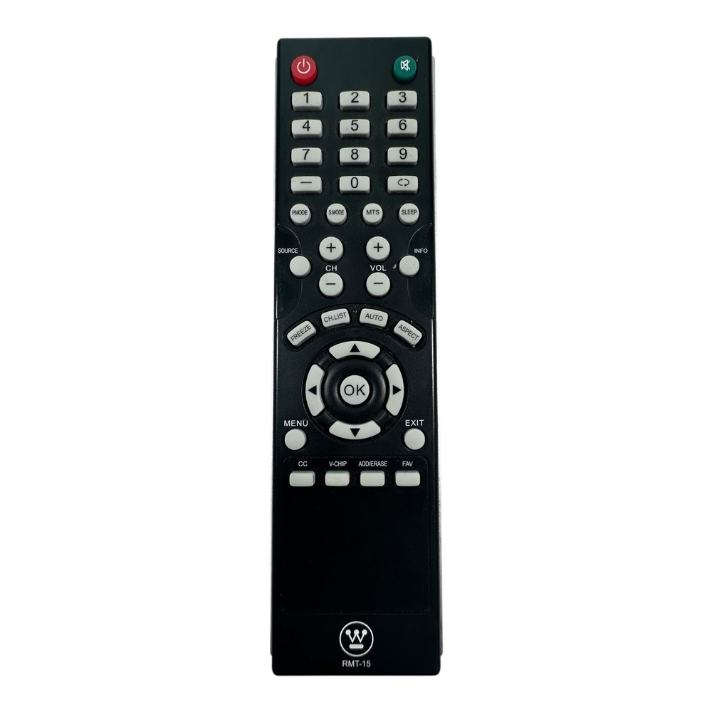 Westinghouse TV Remote Control RMT-15 Replacement Black Tested‎
